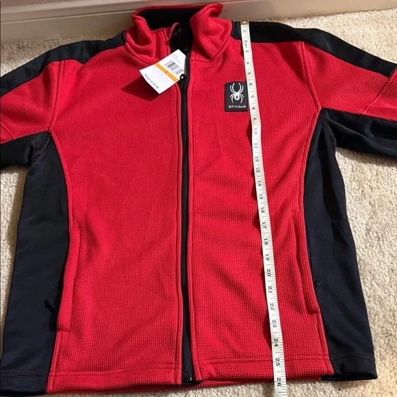 NWT Spyder Men's Performance Jacket in Red and Black size small - Picture 15 of 16